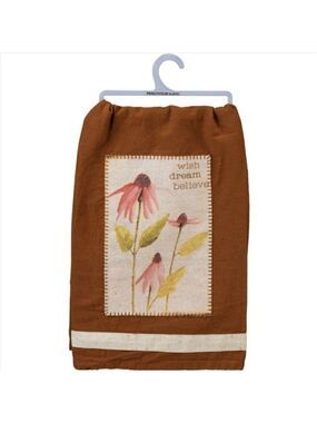 New Primitives by Kathy cotton Wish Dream believe kitchen bath hand towel